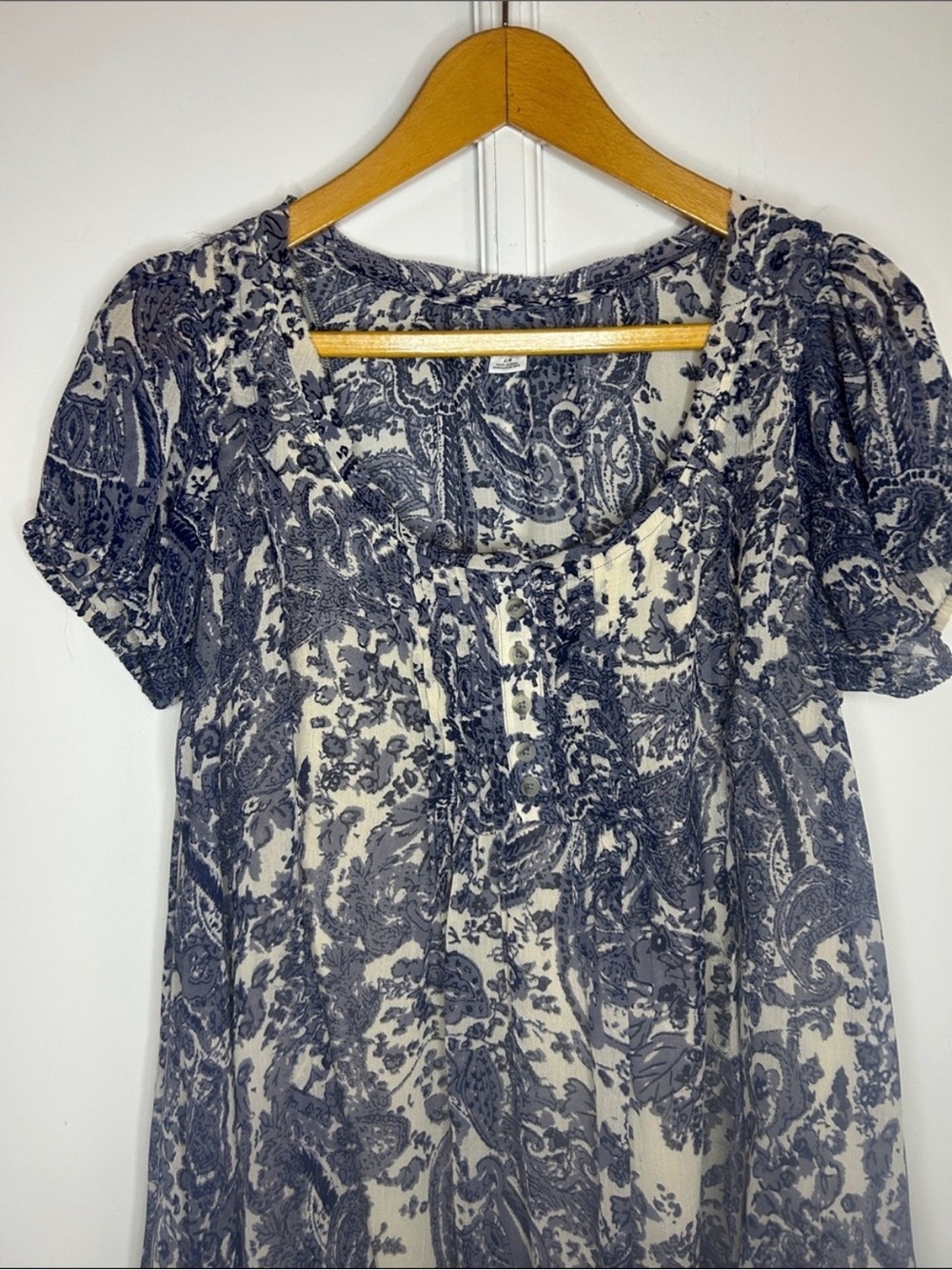 Kimchi Blue Paisley Babydoll Dress  Medium - Picture 3 of 11